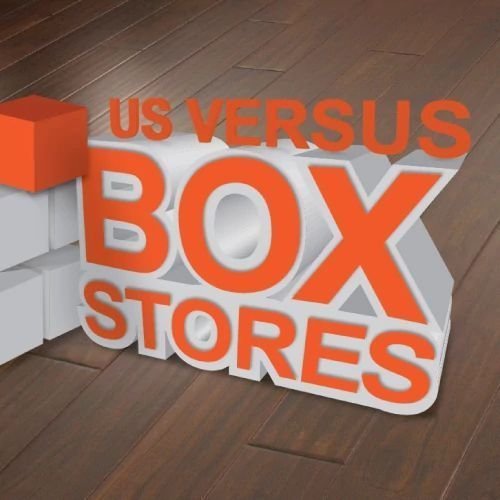 Us box stores banner from Cornerstone Flooring Brokers Sun City in Sun City
